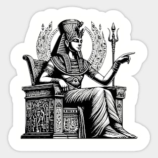 Osiris Egyptian god Pharoah Sticker